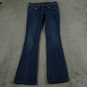 Levis Jeans Womens 27 Blue Denim Bootcut Y2K Distressed Pockets‎